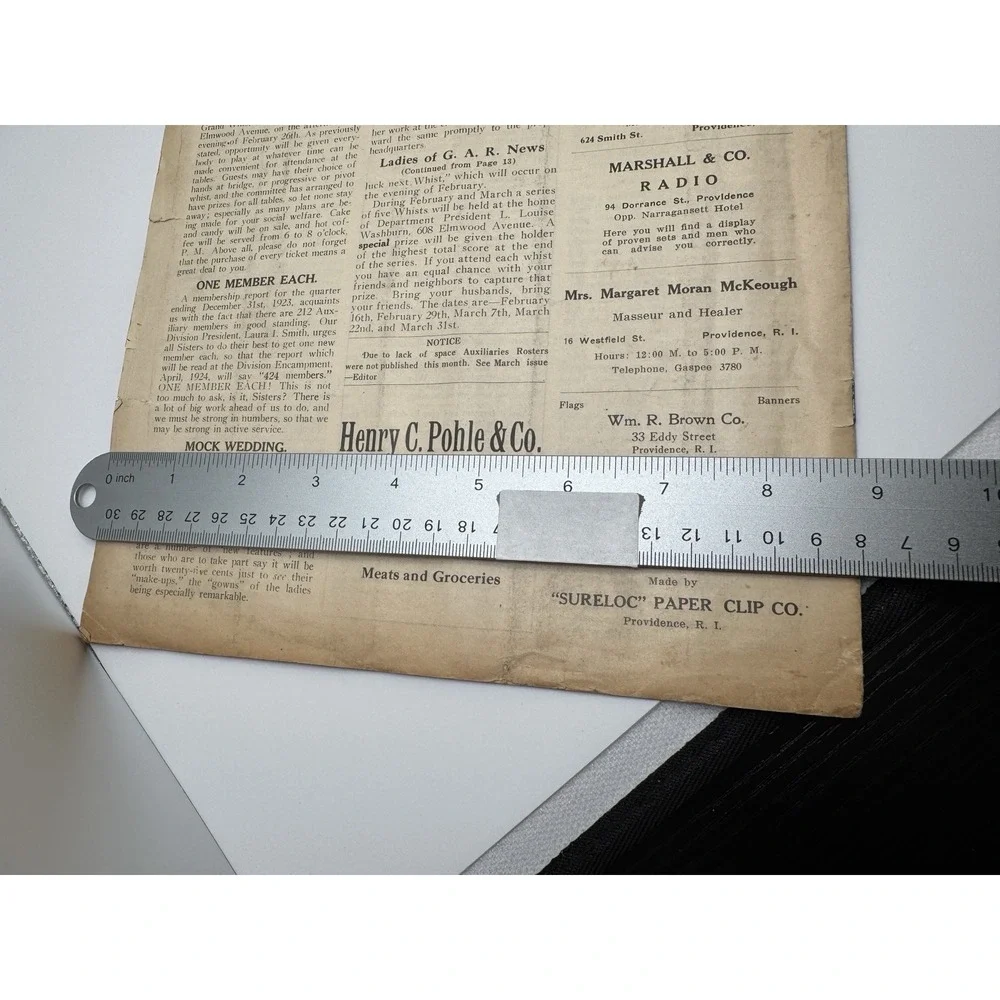 1924 The Rhode Island Patriot ~ Grand Army of the Republic Womens Relief Corps